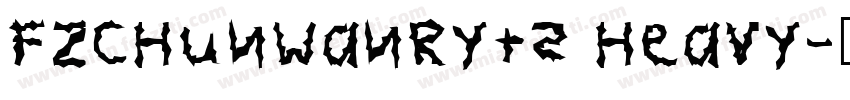 FZChunWanRYTS Heavy字体转换